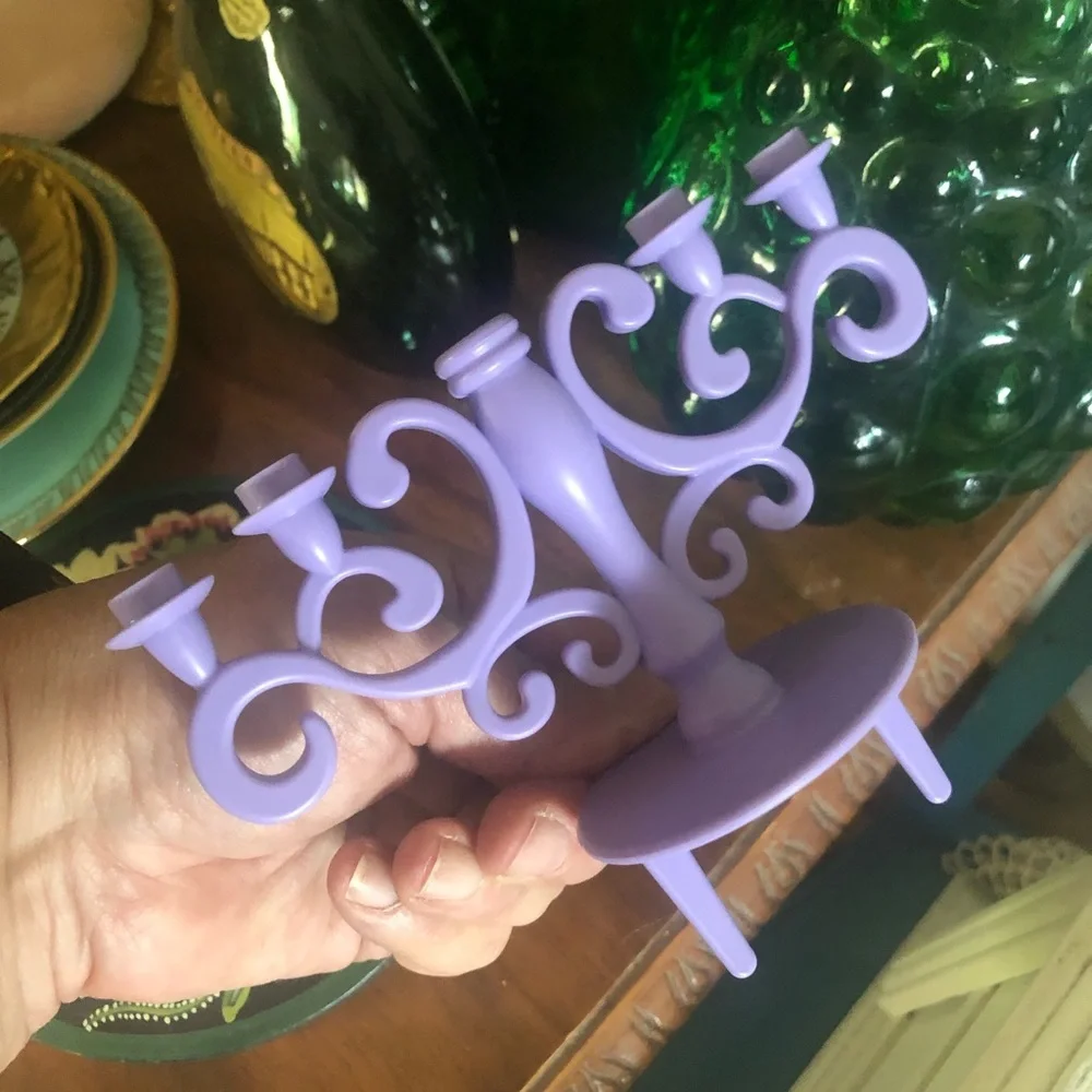 Purple Chandelier Cake Topper